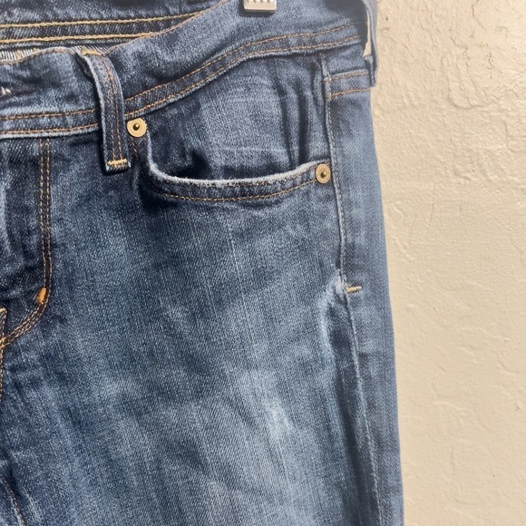 Citizens Of Humanity Ric Rac Flare Low Waist Flare Denim Jeanas 28 Dark Wash - Picture 4 of 8